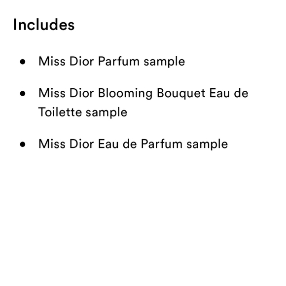 BNWT MISS DIOR SAMPLE SET - Picture 2 of 4